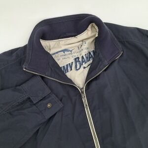 Tommy Bahama Mens Navy Full Zip Jacket Size M Lightweight Casual Outerwear